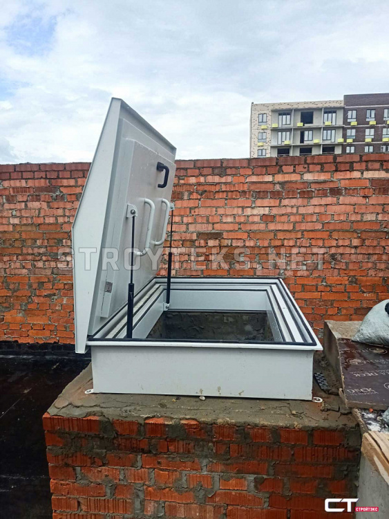 ЛПМК-1 EI-60 Люк противопожарный металлический выхода на кровлю 1100х1100мм ЛПМК-1 EI-60 Люк противопожарный металлический выхода на кровлю 1100х1100мм